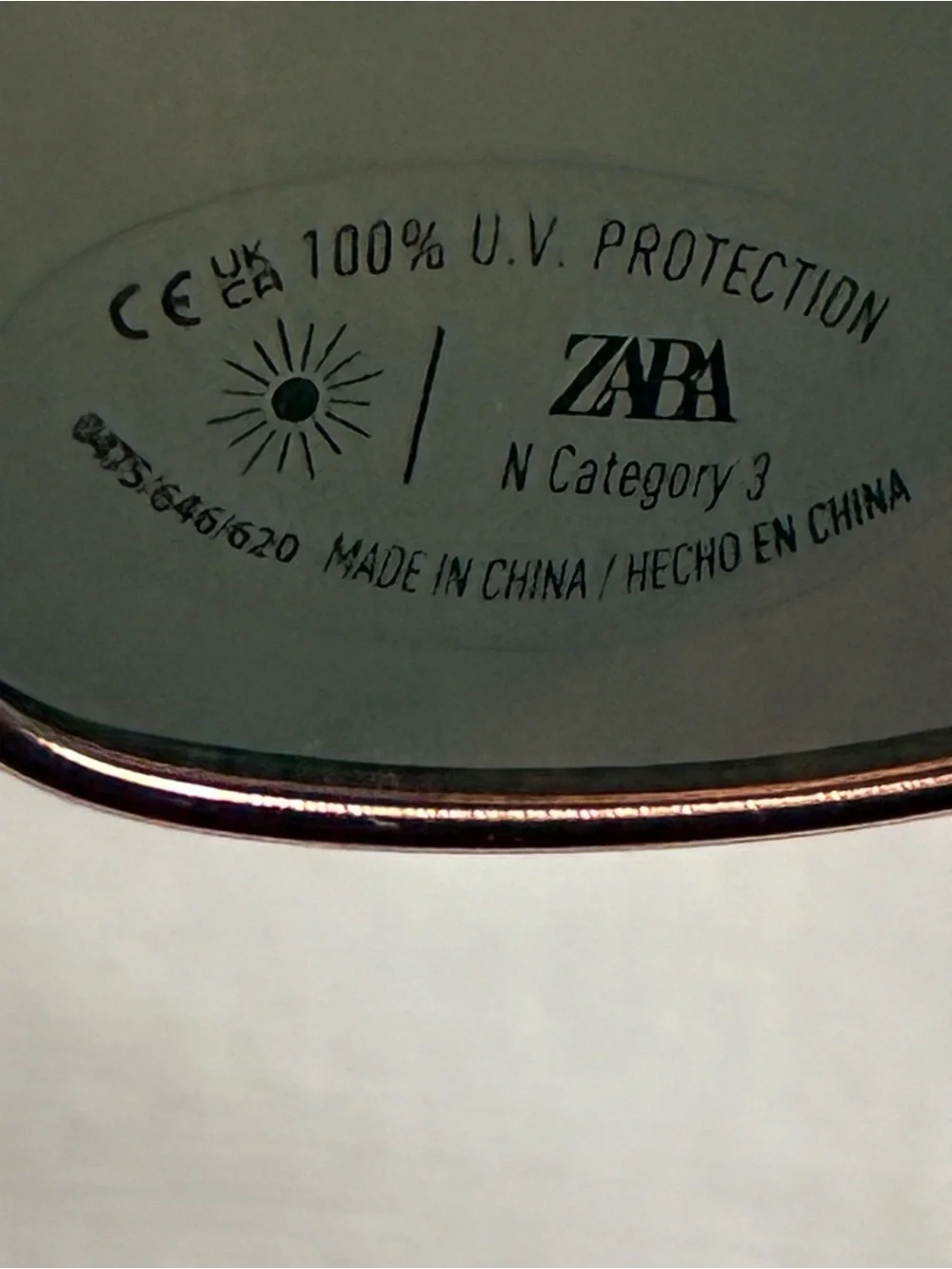 NWOT. Zara Kids Geometric Gold Frame/Pink Mirror Lens Sunglasses.